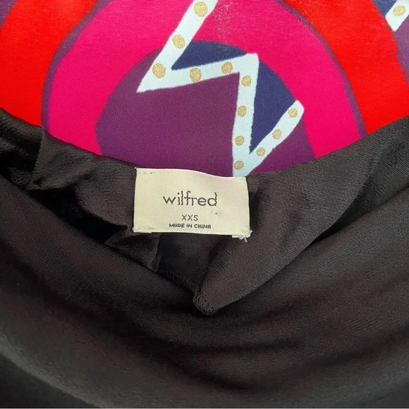 Wilfred Canto Satin Black Slip Dress Bias Cut Midi Drapey Aritzia Viscose 80281 - Picture 6 of 14